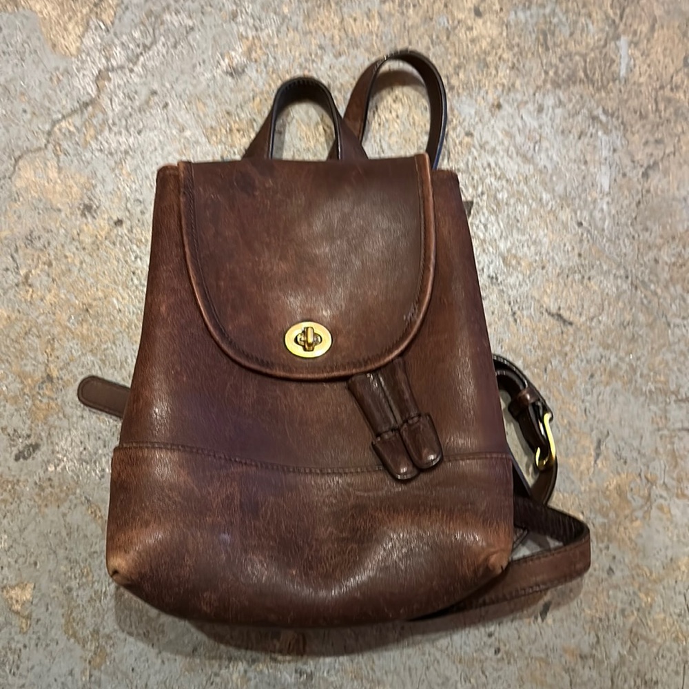 Coach 90s Brown Backpack